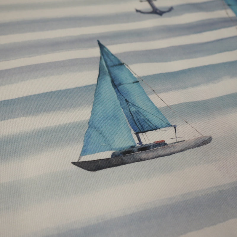 Segelschiffe & Anker Digitaldruck Canvas Dekostoff