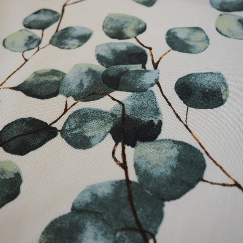 Eukalyptus zweige Pflanze auf Deko Canvas weiß Dekostoff