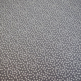 Schneeflocken Tupfen Punkte Polka Dots weiß grau coated - Beschichtete Baumwolle