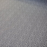 Schneeflocken Tupfen Punkte Polka Dots weiß grau coated - Beschichtete Baumwolle