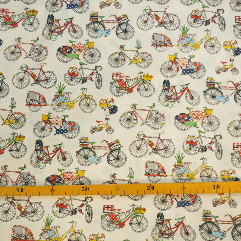 Fahrräder LEEZEN Fahrrad auf weißem Baumwollstoff